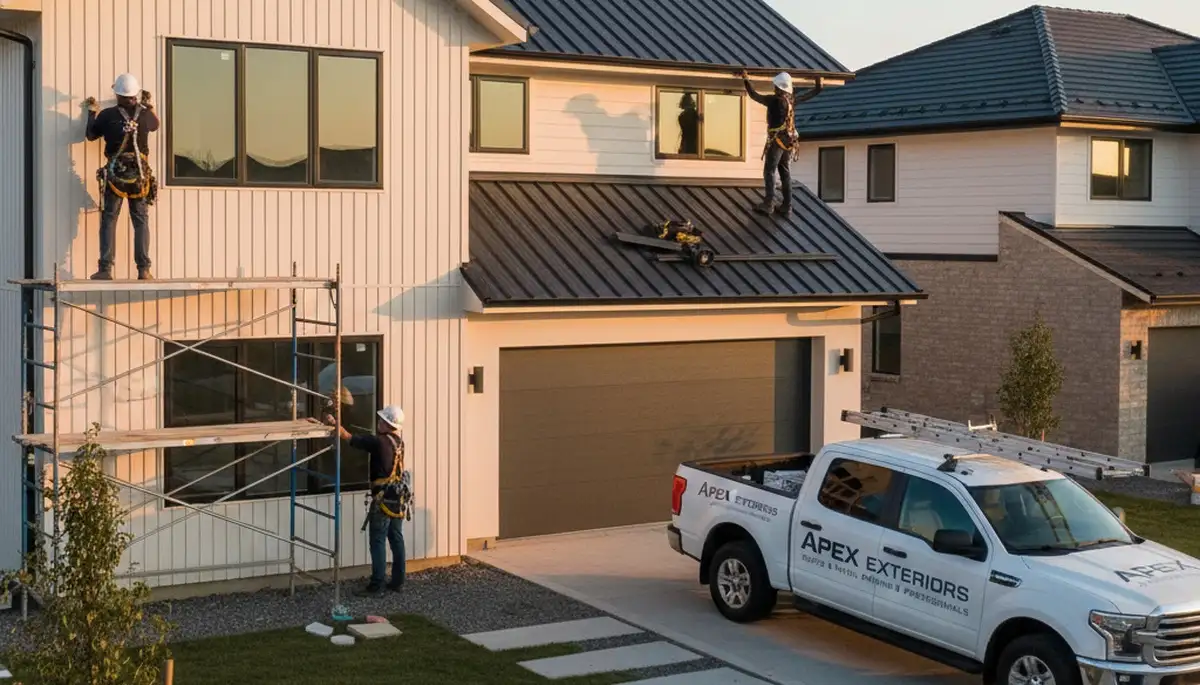 Professional metal roof installation in Houston TX by Next Level Exteriors siding and roofing experts