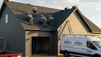 Professional roof installation by vinyl siding contractors in Houston, TX
