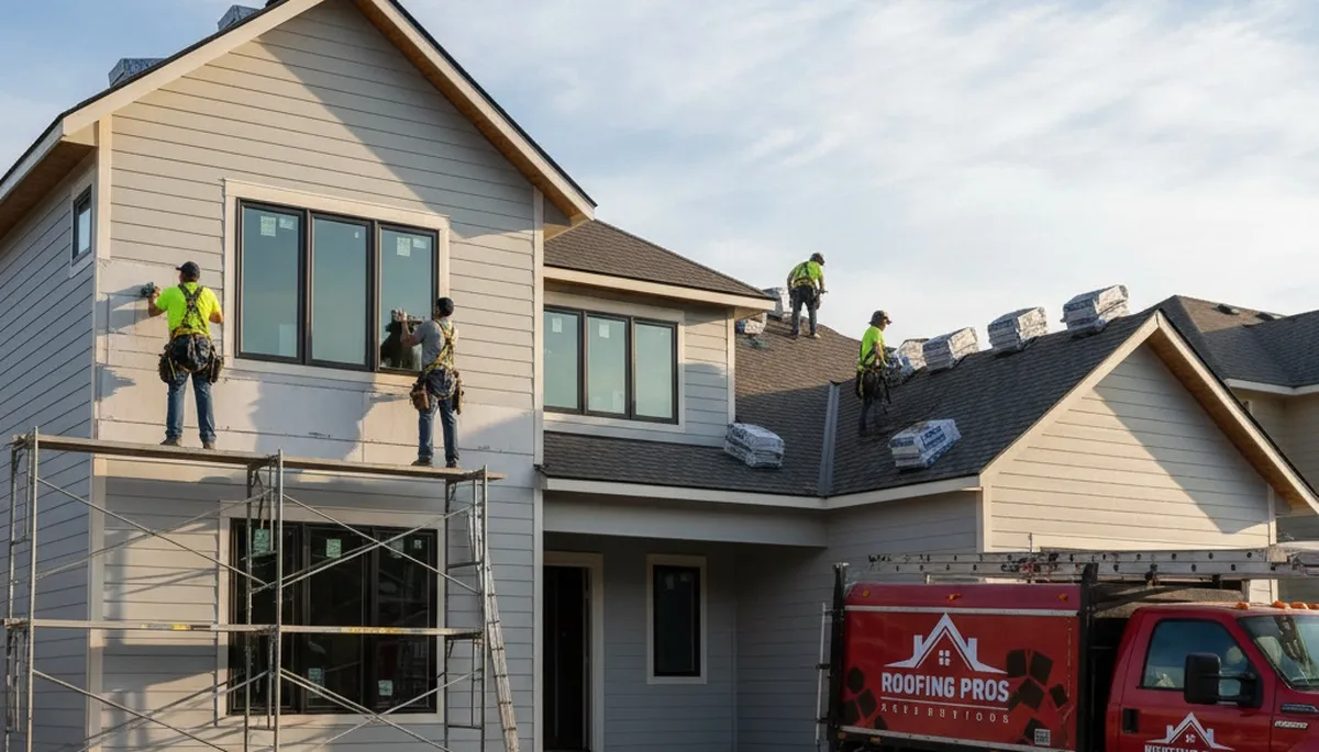 Professional roof and vinyl siding installation in Houston, TX by Next Level Exteriors