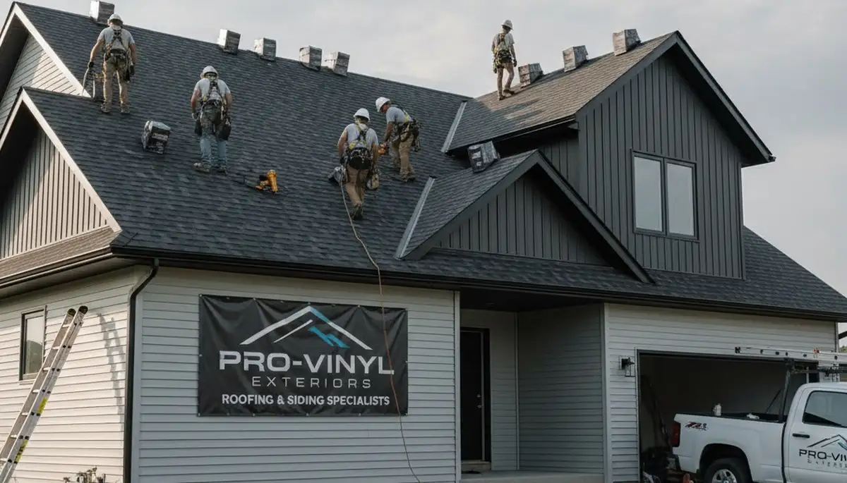 Professional roof installation and vinyl siding upgrade in Houston, TX by Next Level Exteriors