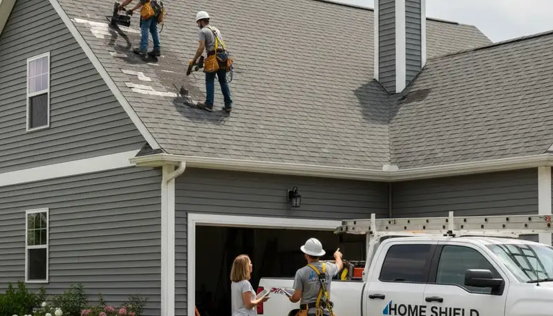 Vinyl siding contractor in Houston TX installing durable home siding for roof and exterior repair