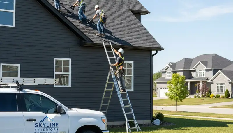 Vinyl siding installation by roofing experts in Houston TX improving home exterior durability