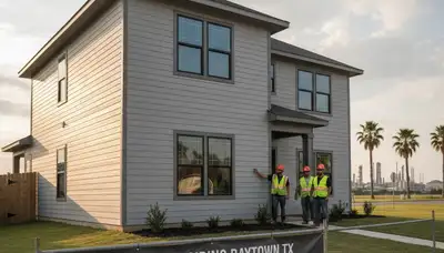 Professional vinyl siding installation on residential home exterior in Houston, TX