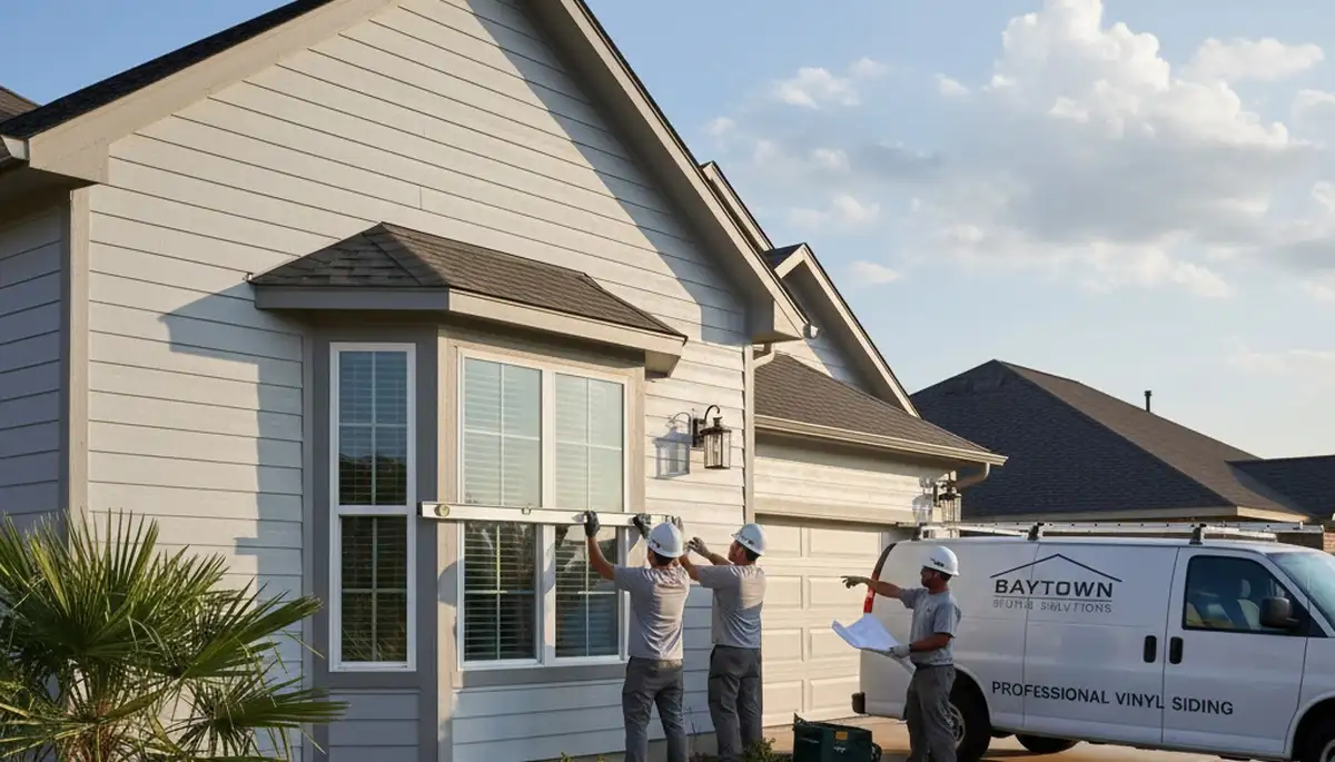 Professional vinyl siding installation by expert contractors in Houston, TX