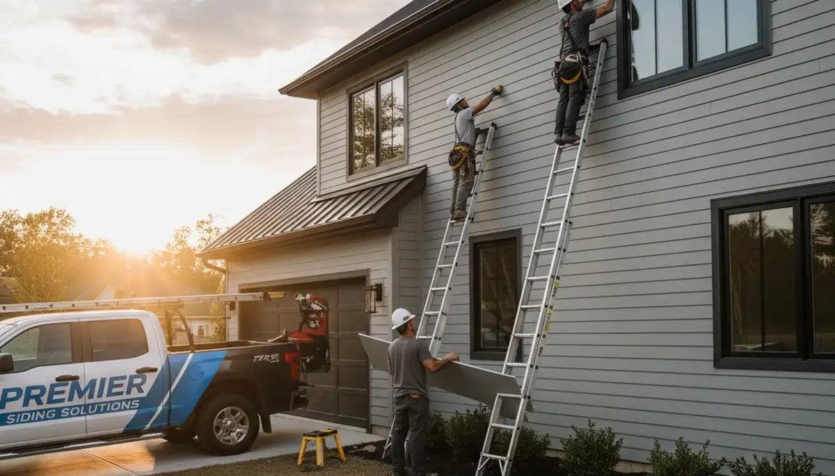 Professional vinyl siding installation on Houston TX home exterior by Next Level Exteriors