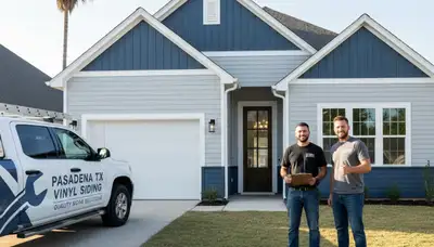 Professional vinyl siding installation on home exterior in Houston, TX