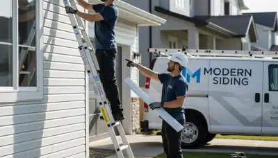 Vinyl siding repair on Houston TX home by Next Level Exteriors after storm and humidity damage