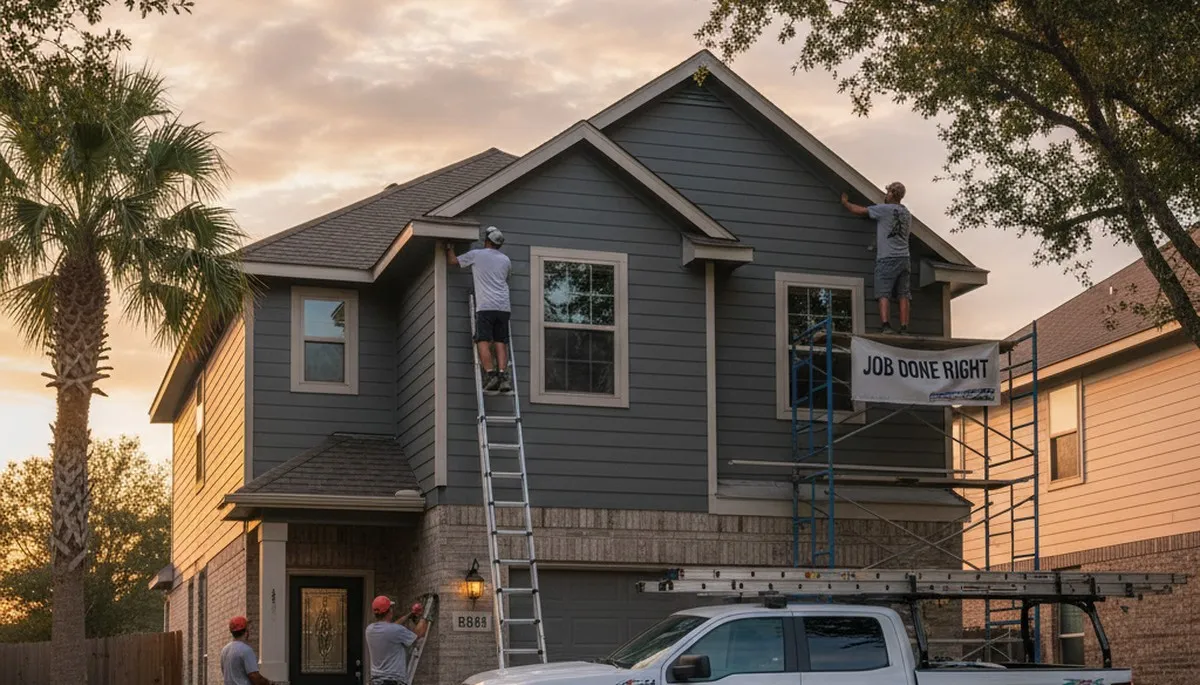 Professional vinyl siding installation by expert contractors in Houston, TX