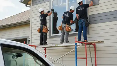 Vinyl siding and window installation by Next Level Exteriors in Houston, TX